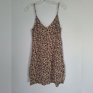 H&M Leopard Print Dress Size 8